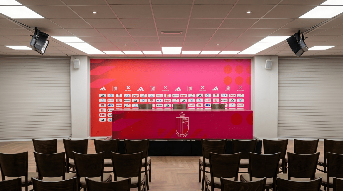 Cegeka Arena omgetoverd voor de Rode Duivels