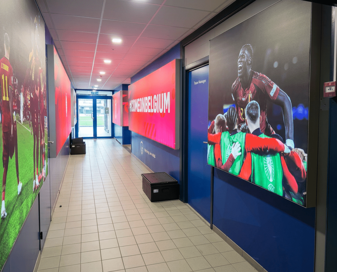 Cegeka Arena omgetoverd voor de Rode Duivels