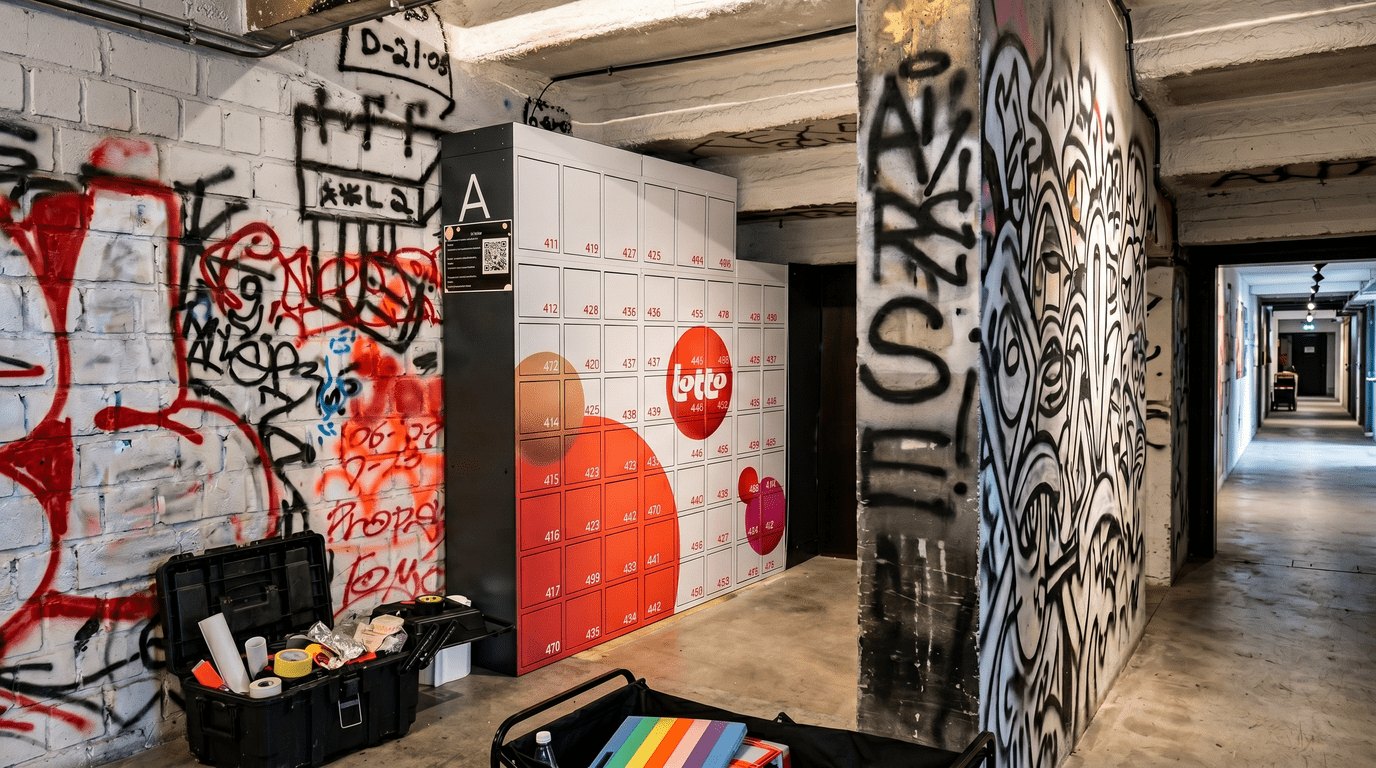 Lotto locker wrap — eindresultaat